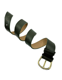 Jeans Belt Olive Soft Leather