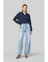 Jodi Wide Leg Jeans Sunbleach