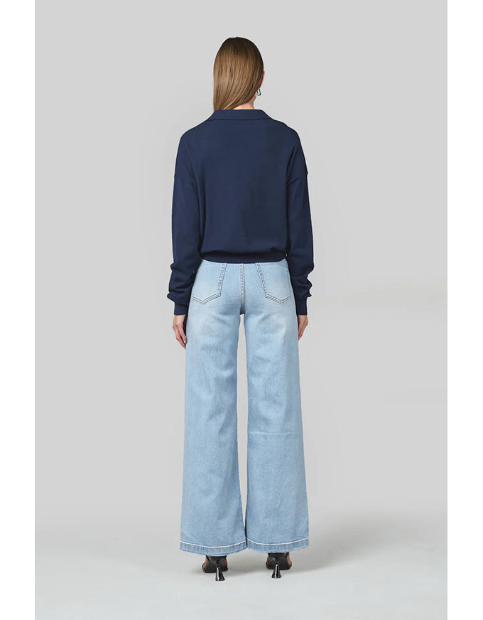 Jodi Wide Leg Jeans Sunbleach