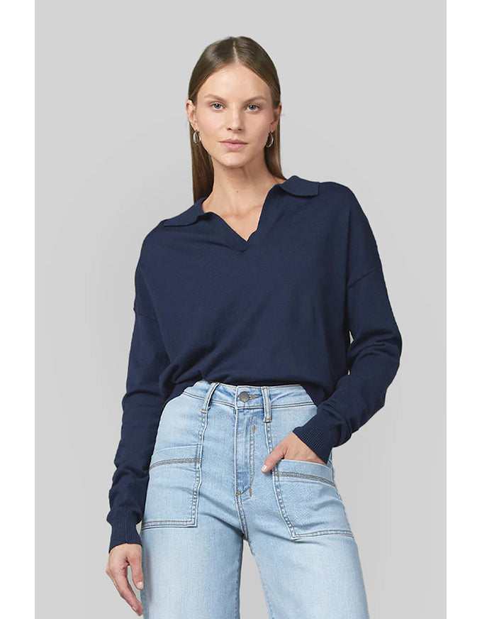 Rita Polo Top Navy