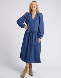 Josephine Denim Midi Dress