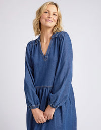 Josephine Denim Midi Dress