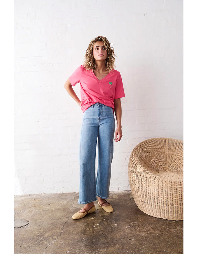 Palazzo Jean 70's Blue