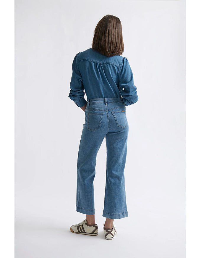 Freya Jeans - Leather Pocket 70's Blue