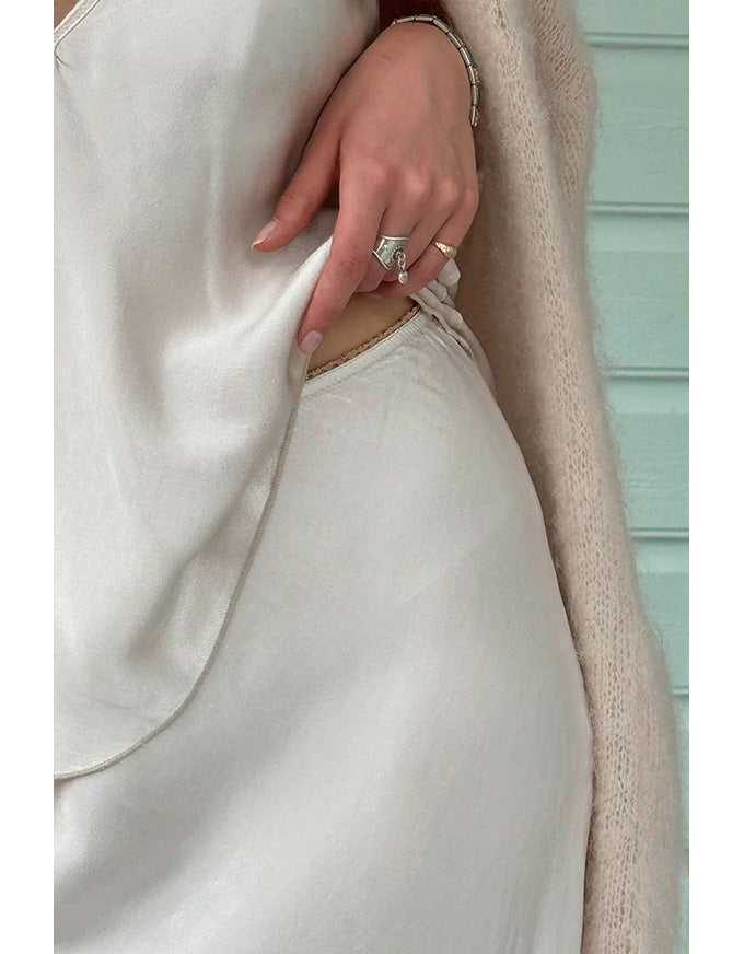 Katniss Viscose Skirt Beige