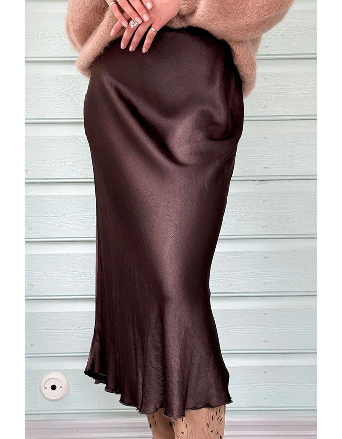 Katniss Viscose Skirt Chocolate
