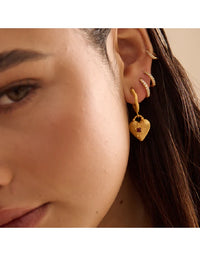 Love You Large Hoop Earrings 18KT YGP