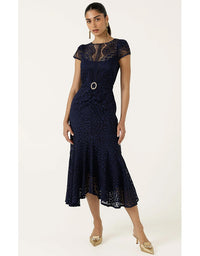 Affair Of Honour Dress - Navy Lace