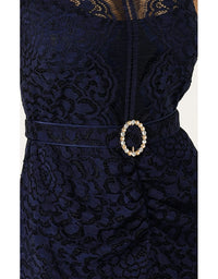 Affair Of Honour Dress - Navy Lace