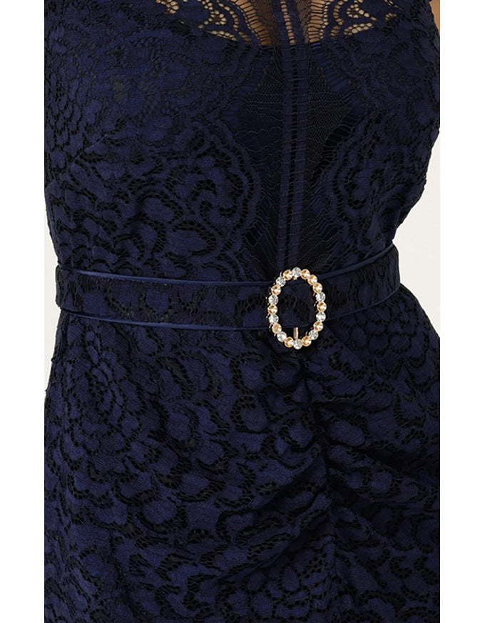Affair Of Honour Dress - Navy Lace