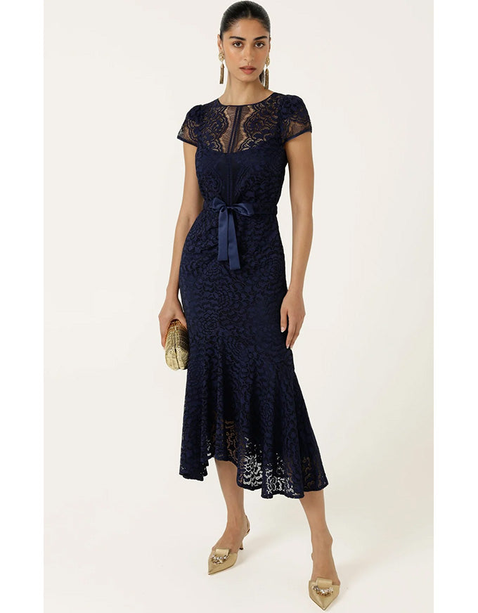 Affair Of Honour Dress - Navy Lace