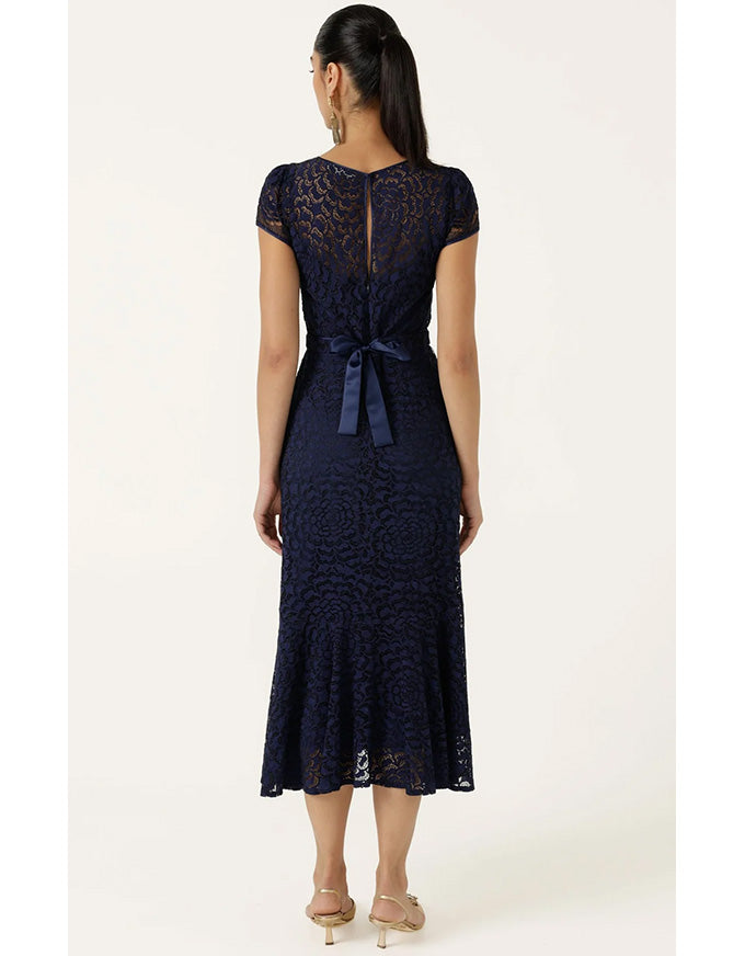 Affair Of Honour Dress - Navy Lace