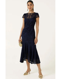 Affair Of Honour Dress - Navy Lace