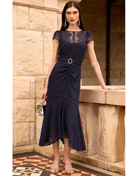 Affair Of Honour Dress - Navy Lace