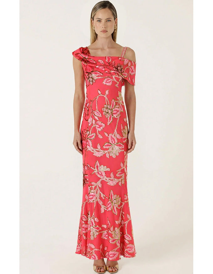 Aurelius Dress Watermelon Gold