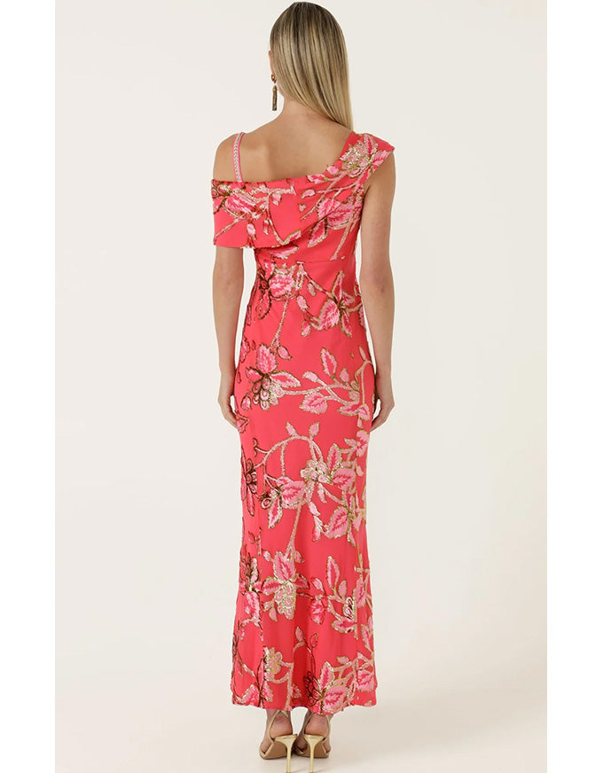 Aurelius Dress Watermelon Gold
