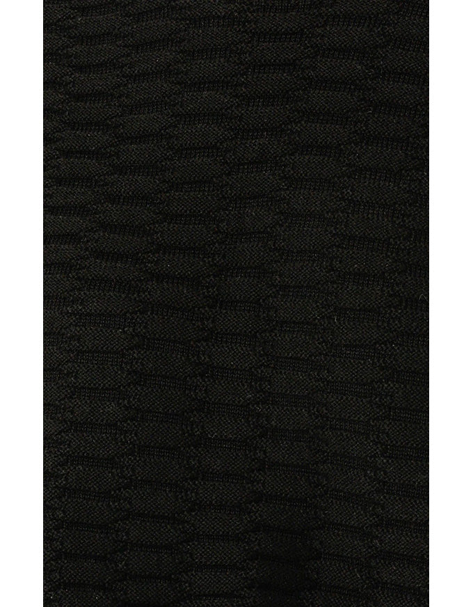 Bubble Knit Top Black