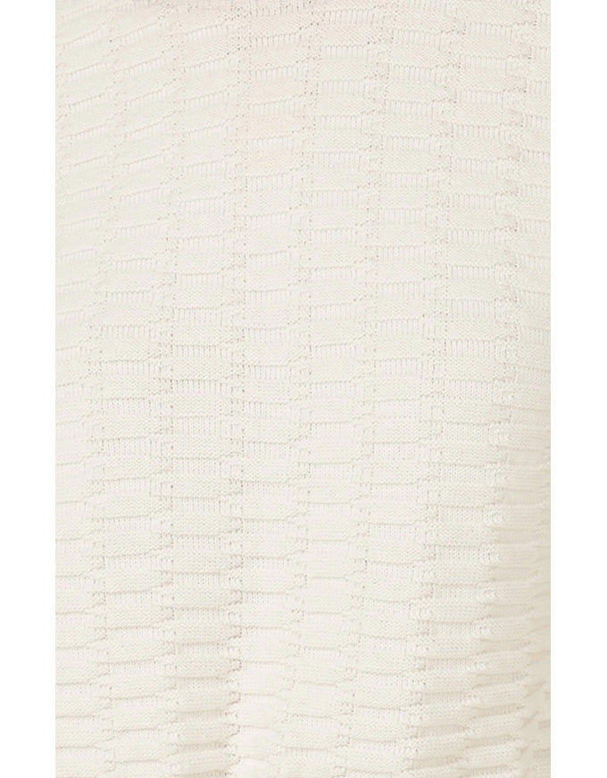 Bubble Knit Top Ivory