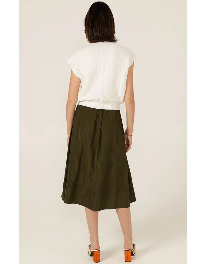 Bubble Knit Top Ivory