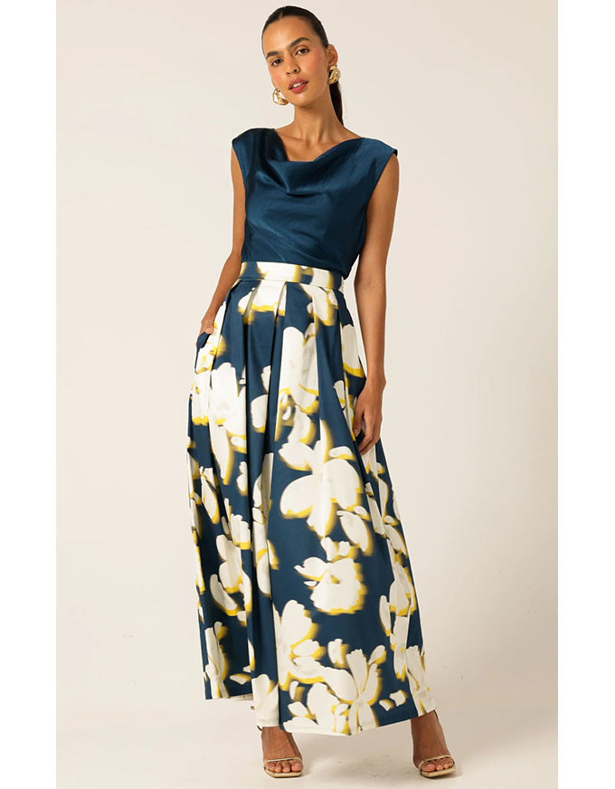 Chamonix Skirt Navy/Yellow/White