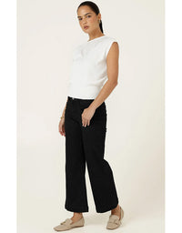 Chloe Knit Top - White - Australian Made