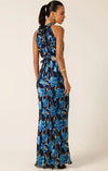 Elea Halter Bias Maxi Dress - Blue Iris