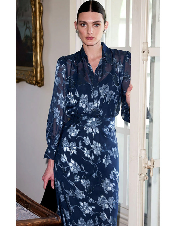 Elphine Blouse Navy Blue