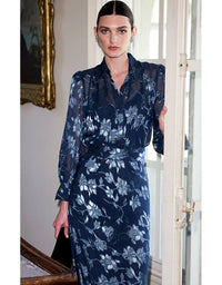 Elphine Blouse Navy Blue