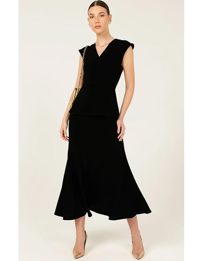 Angie A-Line Skirt Black - Australian Made