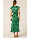 Fleur De Lys Midi Dress - Green Botanical