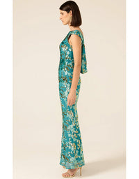 Heavenly Heights Maxi Dress Turquoise Gold