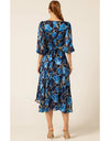 Linnee Wrap Midi Dress - Blue Iris