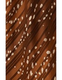 Maple Midi Dress Mocha Cream Spot