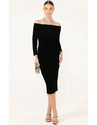 Melissa Dress Black - Australian Made