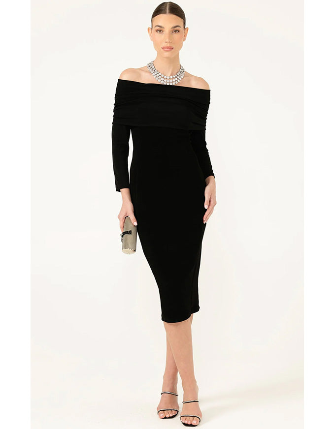 Melissa Dress Black - Australian Made