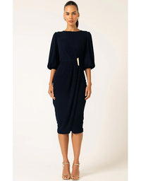 Nicole Dress Navy - Australian made