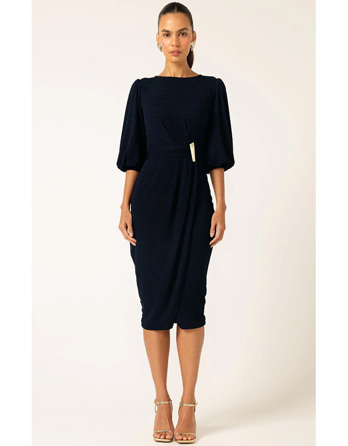 Nicole Dress Navy - Australian made