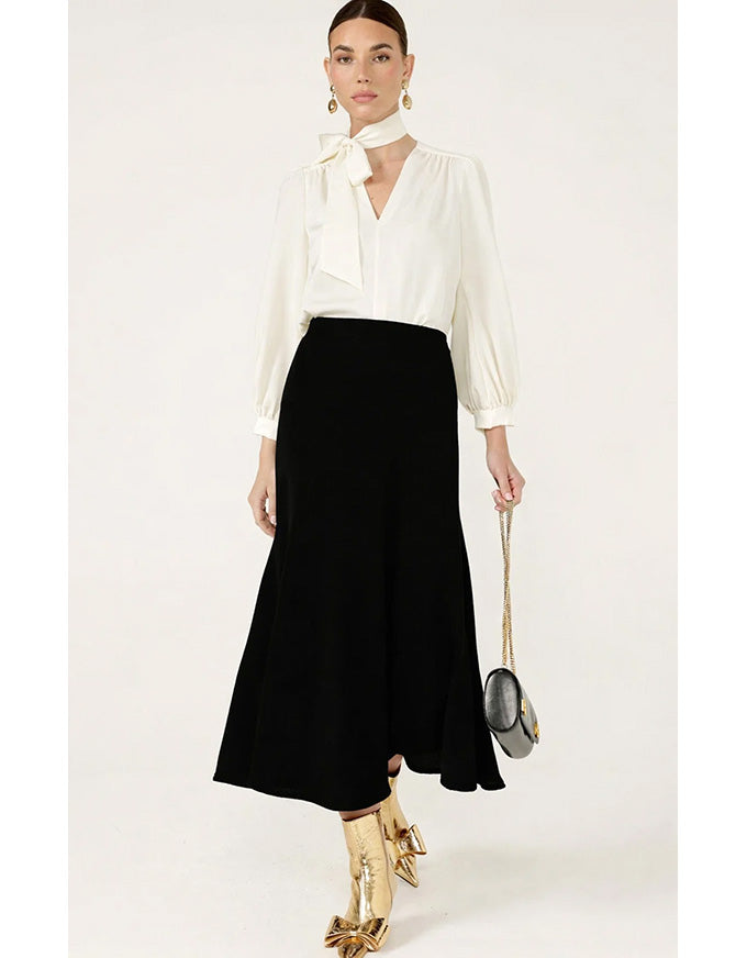 Angie A-Line Skirt Black - Australian Made