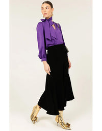 Angie A-Line Skirt Black - Australian Made