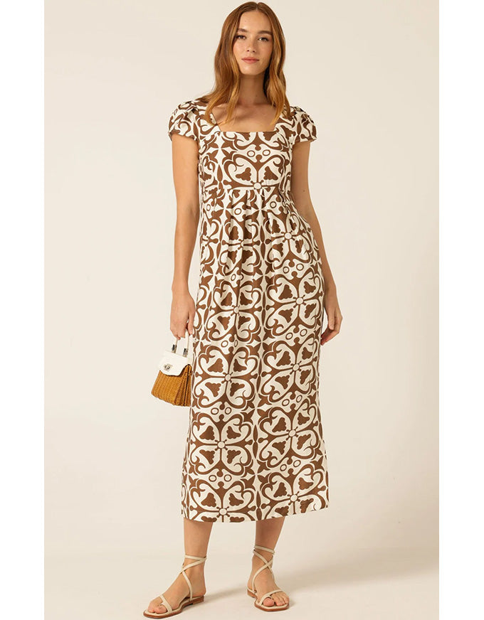 Sand Dune Dress Toffee/Cream
