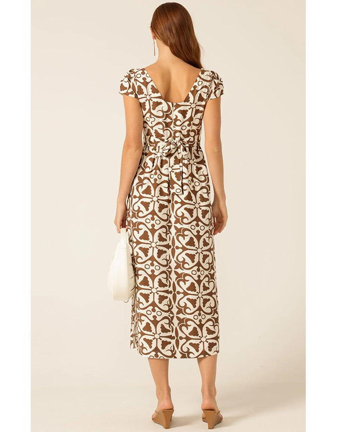 Sand Dune Dress Toffee/Cream