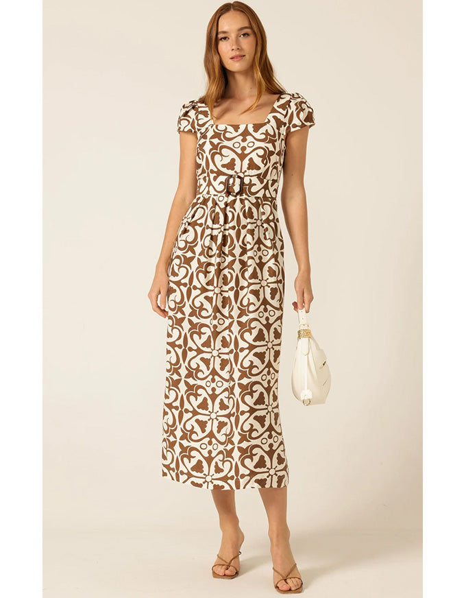 Sand Dune Dress Toffee/Cream