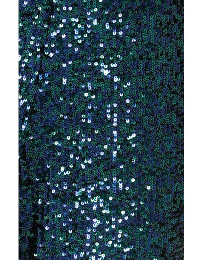Sequin Palazzo Pant - Peacock