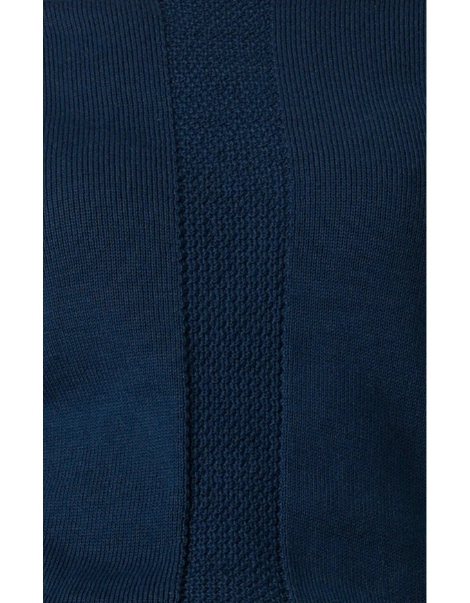 Short Sleeve Raglan Knit Top Steele Blue