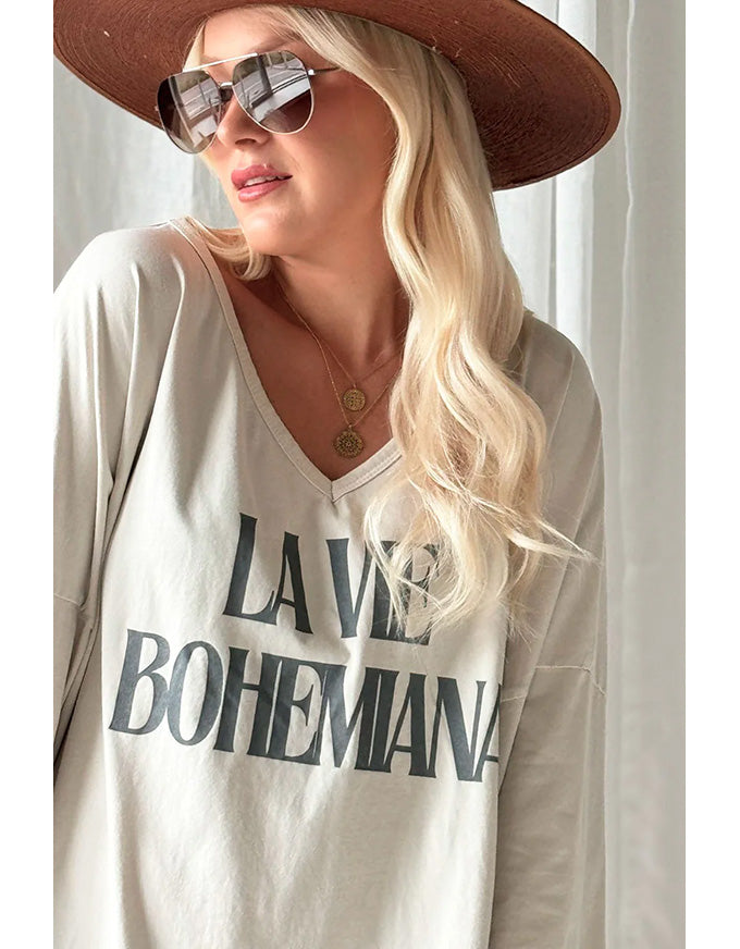 La Vie Tee Beige