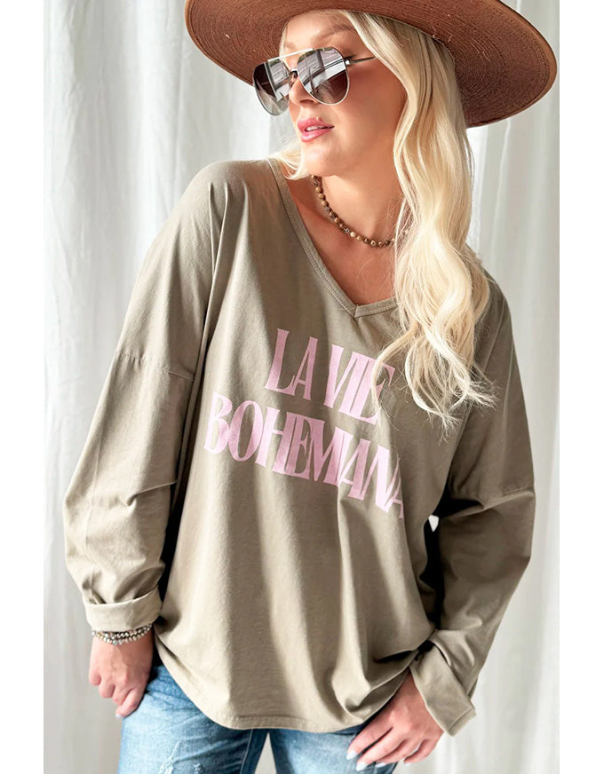 La Vie Tee Taupe