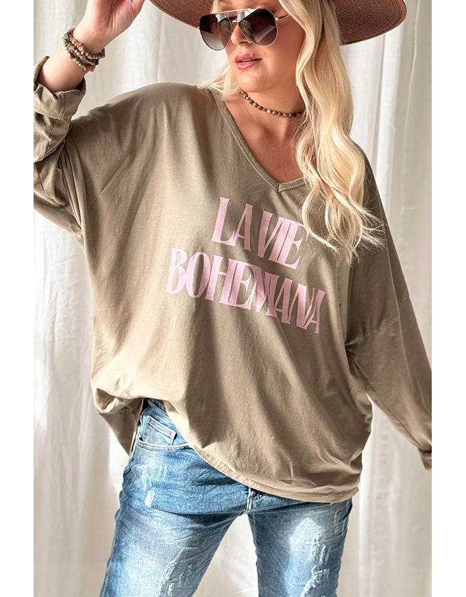 La Vie Tee Taupe