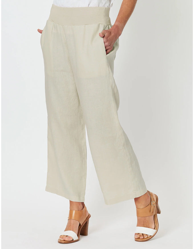 Lara Wide Leg Pant Natural