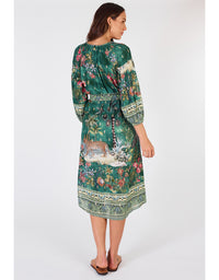 Le Tigre Maxi Dress Green Multi