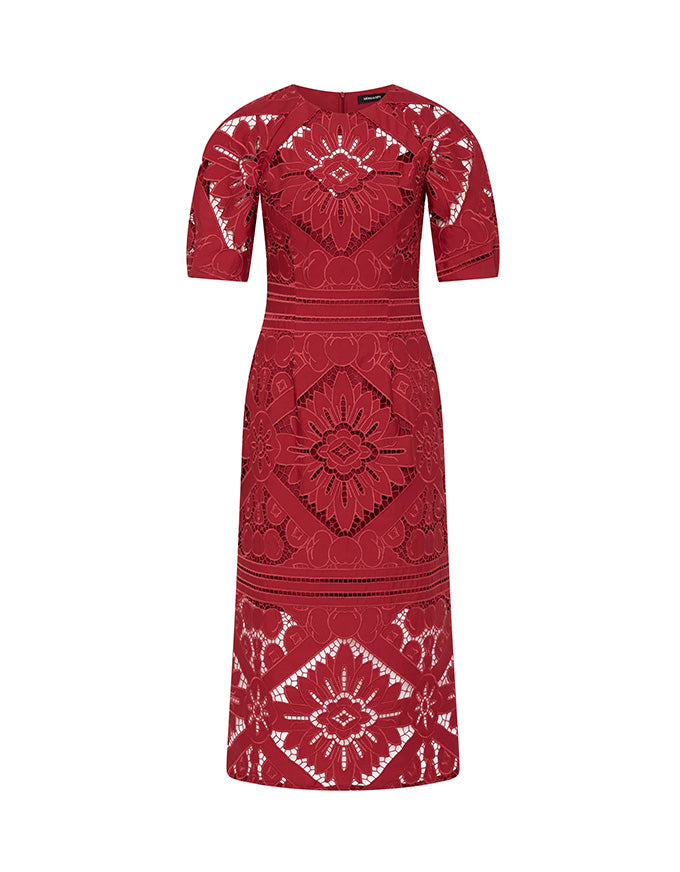 Letitia Midi Dress Garnet